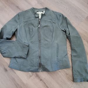 Maurices Green Faux Leather Jacket XL